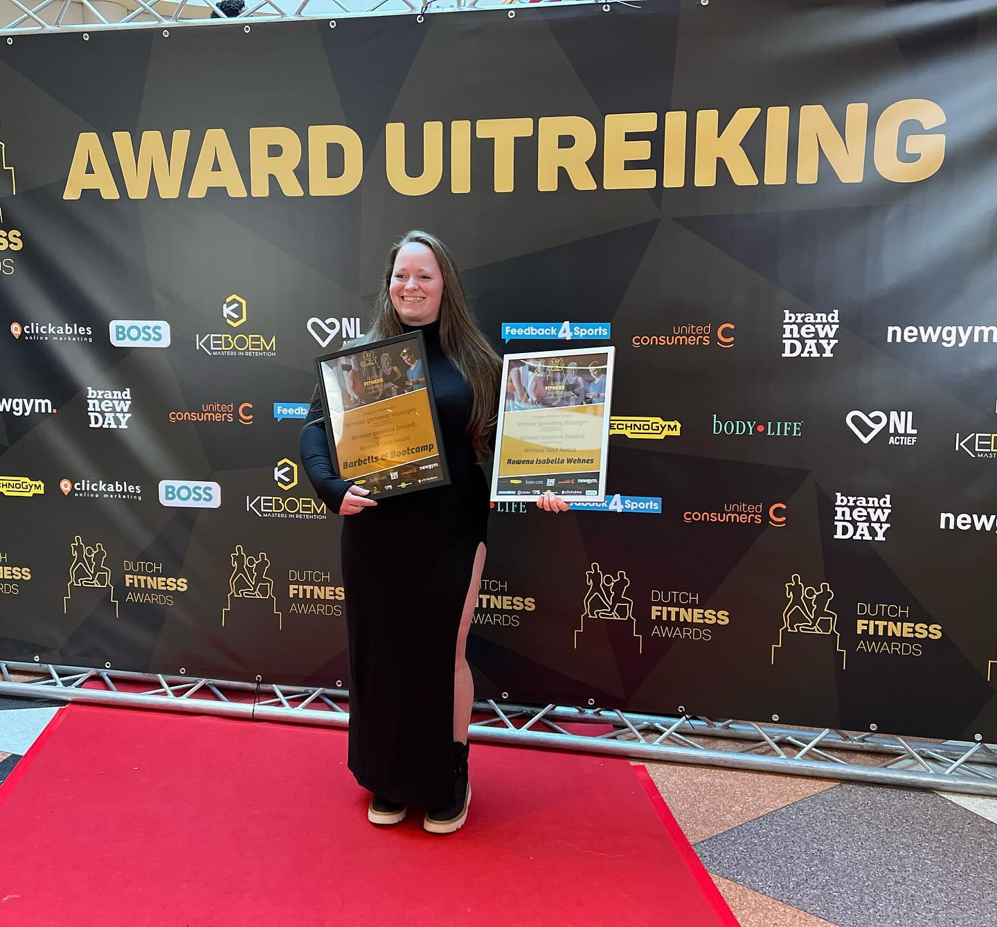 Rowena met twee awards na uitreiking Beste Fitnessclub van Zeeland